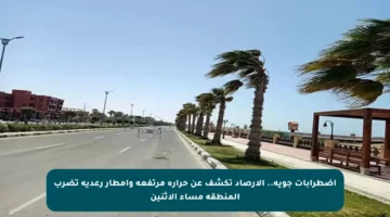 اضطرابات جوية.. الأرصاد تكشف عن حرارة مرتفعة وأمطار رعدية تضرب المنطقة مساء الإثنين